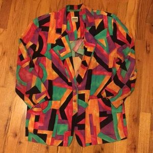 Vintage Geometric Blazer